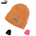 PUMA プーマ 024826 プーマリブクラシックカフビーニー 492-1064 メンズ レディース ニット 帽子 アウトドア スポーツ 防寒 かわいい 暖か...