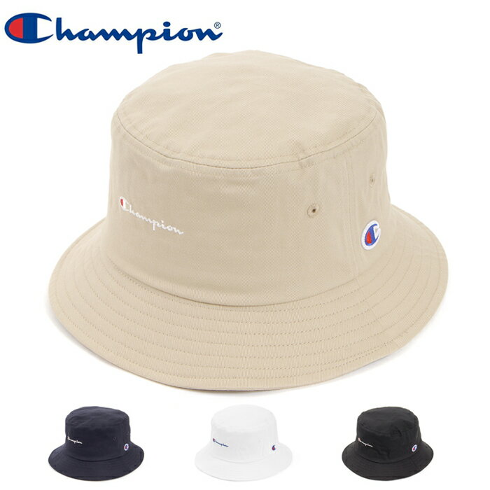 バケットハット メンズ Champion チャンピオン バケットハット 587-006A ハット メンズ レディース スポーツ アウトドア ブランド 紫外線 UV ケア 帽子