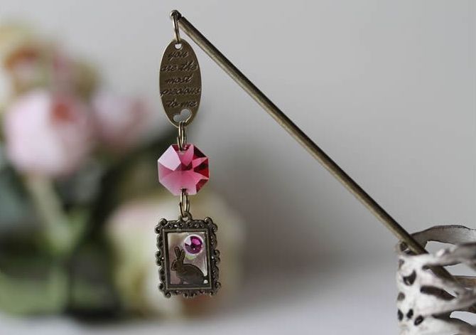 【tochiko】ハンドメイド　光を集めるサンキャッチャーかんざし