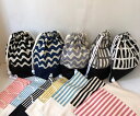 【lefua_hand made】ハンドメイド コップ袋に最適!縦21×横20×マチ10サイズ 北欧風&ストライプ柄