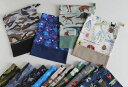 【lefua_hand made】ハンドメイド コップ袋に最適!縦21×横20×マチ10サイズの巾着 男の子柄(3)