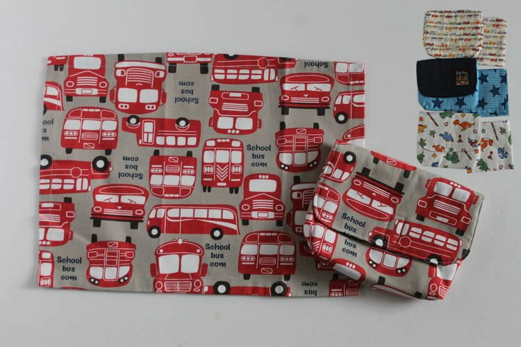 【Kazu-pin】ハンドメイド　封筒型弁当袋・ランチョンマットセット