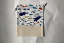 【lefua_hand made】現品限り! ハンドメイド コップ袋に最適!縦20×横17サイズ 海の生き物