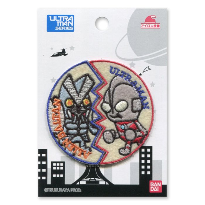 ワッペン ウルトラマンシリーズ ウルトラマン&バルタン星人 同柄3袋セット パイオニア PU500-PU17 アイロン接着