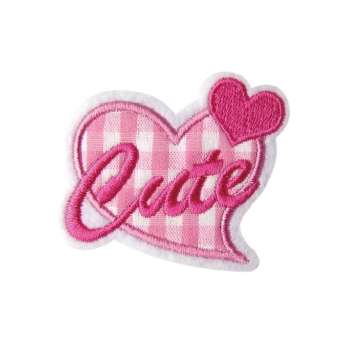 ワッペン ハート ピンク 3袋セット ORG400-23374 パイオニア シール・アイロン接着両用タイプ