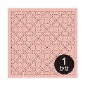 刺し子 花ふきん布パック 桜狩り(渋ピンク) 3袋セット 358 オリムパス