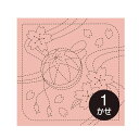 刺し子 花ふきん布パック 桜と手まり(渋ピンク) 3袋セット 389 オリムパス