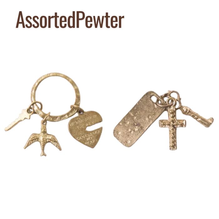 アソートピューター アンティーク 1セット入×3袋セット メルヘンアート ペンダントトップ アクセサリー..