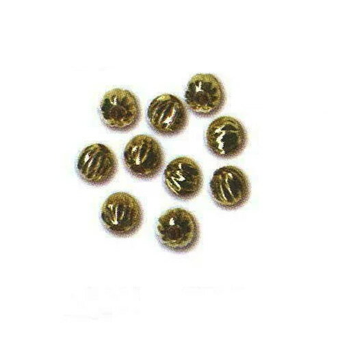 メタルビーズ ライン 小 4mm 穴径約1.5mm 1袋約10個入×同色3パック ゴールド または シルバー メルヘン..