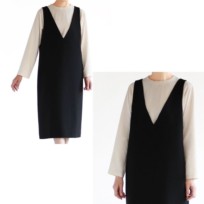 型紙 実物大 Vネックジャンパースカート M221 mパターン研究所