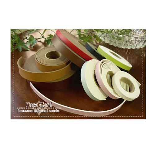 イナズマ レザーテープ BT-257 幅約25mm 全長約10m巻 厚み約2mm INAZUMA お色選択