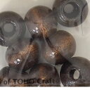 二段穴ウッドビーズ NW12 約12mm 1袋3000個入 お色3色より選択 TOHO トーホー 大袋