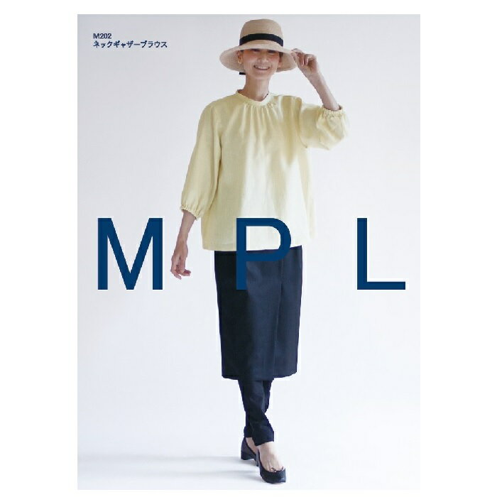 型紙 実物大型紙 ネックギャザーブラウス M202 mパターン研究所