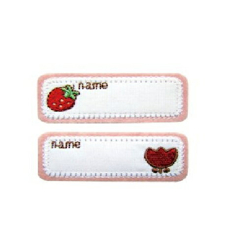 ネームワッペン イチゴ&チューリップ 1袋2枚入 同柄3袋セット ORG450-23301 パイオニア アイロン接着