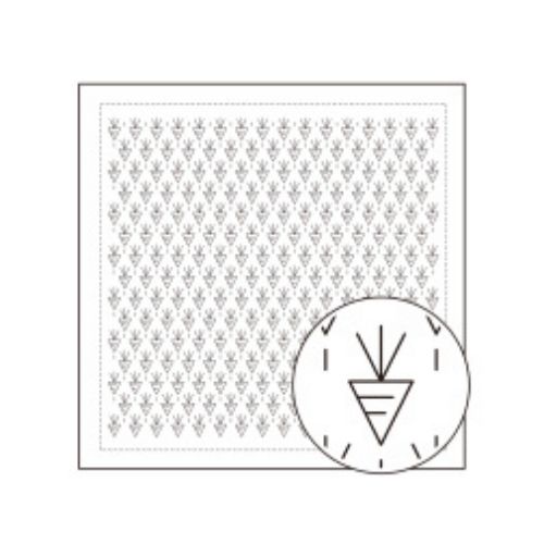 刺し子キット 一目刺し 花ふきん布パック ニンジン(白) 3袋セット H-1092 オリムパス キット対応