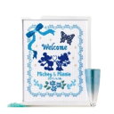 刺繍キット Disney ウエルカムボード ブルー 7371 オリムパス フロッキーワッペン付 入園 入学