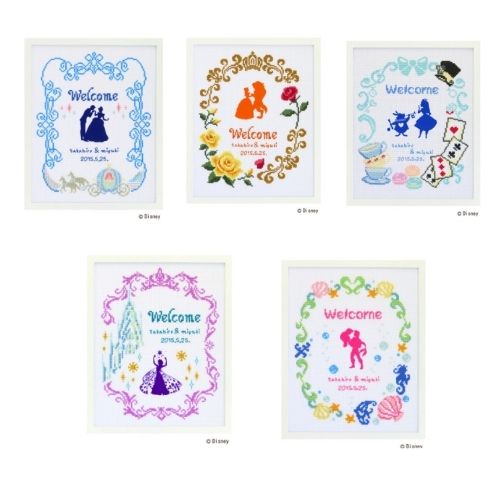 刺繍キット Disney ウエルカムボード シンデレラ 7465 オリムパス フロッキーワッ...
