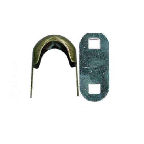 紐止め金具エスカルゴ 座金付です紐止め金具エスカルゴ■　サイズH29mm×W22mm■　入数4ケ(座金付)■　素材の厚み0.6mm■　発送こちらの商品はお取り寄せ商品になります。通常3-4営業日で発送いたします。ポスト投函されますのでポストのご確認をお願いいたします。 ※ご注文商品の変更・キャンセル、お客様都合の返品はご容赦いただいております。