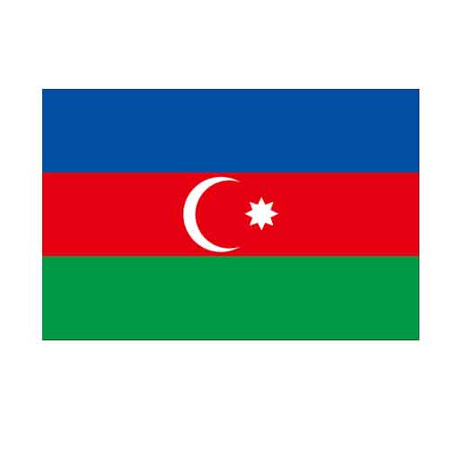 オーダー 外国旗 アゼルバイジャン 70×105cm テトロンポンジ製 Azerbaijan 旗 フラッグ FLAG [送料無料]NB 160か国対応