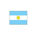 アルゼンチン Argentina オーダー 国旗 外国旗 卓上旗 旗 フラッグ 160か国対応 ～サイズ 素材によりお値段が変わります