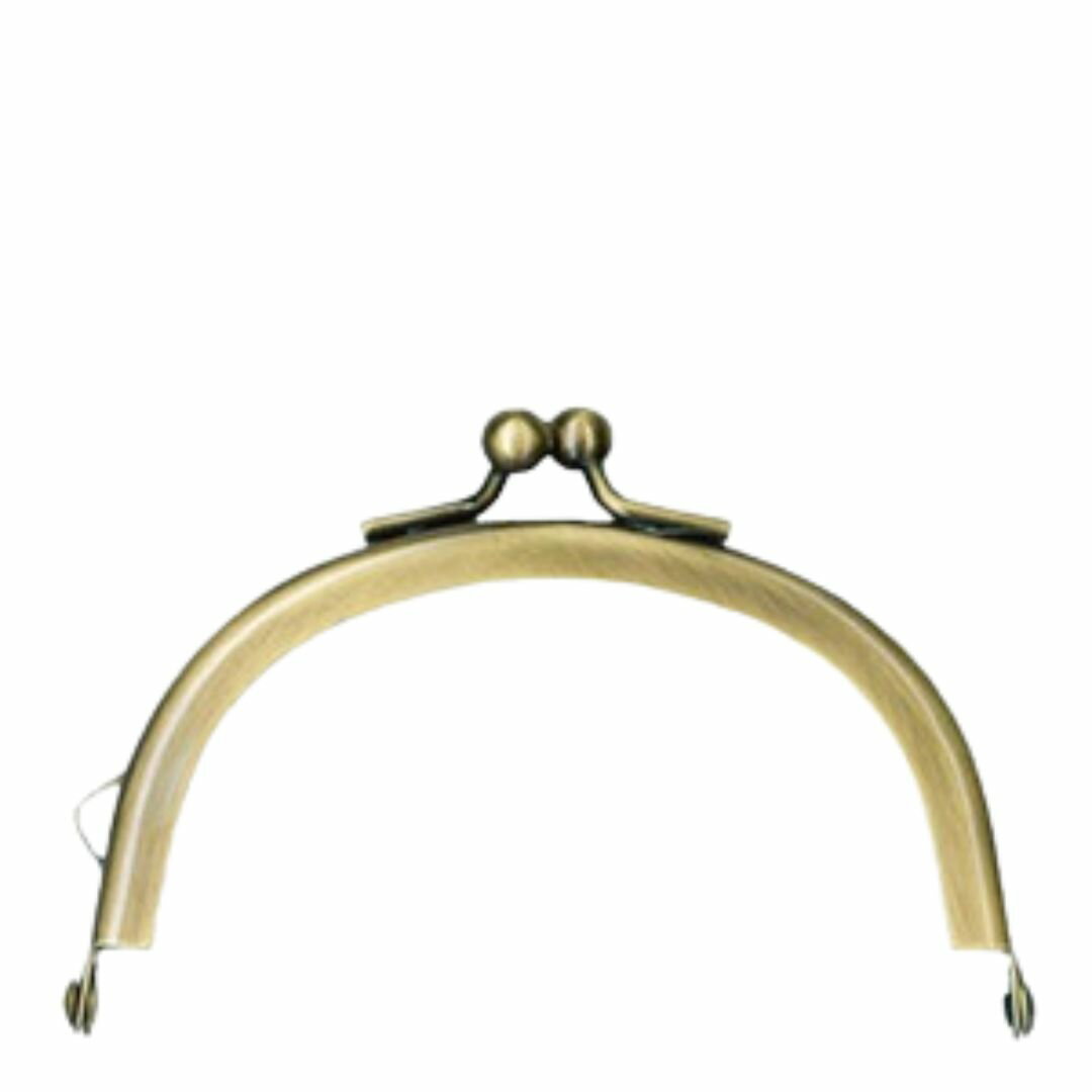 小物口金 イナズマ BK-772 高さ約6.5cm×横幅約7.8cm×厚み約0.8cm(溝約3mm) 1本入 AG INAZUMA