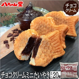 チョコレートクリームたい焼きミニサイズ（20個入）［たいやき たい焼き チョコレート チョコ 八ちゃんたいやきミニサイズ(チョコレートクリーム)20個入 和菓子 八ちゃん堂 文化祭 学園祭］