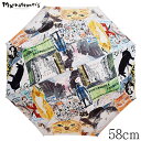 【クーポンで5%OFF☆お買い物マラソン】猫絵暦六月&猫絵暦九月 マンハッタナーズ 傘 長傘 レディース ブランド Manhattaner’s 58センチ×8本...