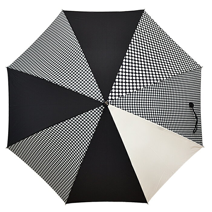 傘 レディース 60cm ×8本骨 長傘 雨傘 晴雨兼用 ＋RING プラスリング 手開き式 傘 ...