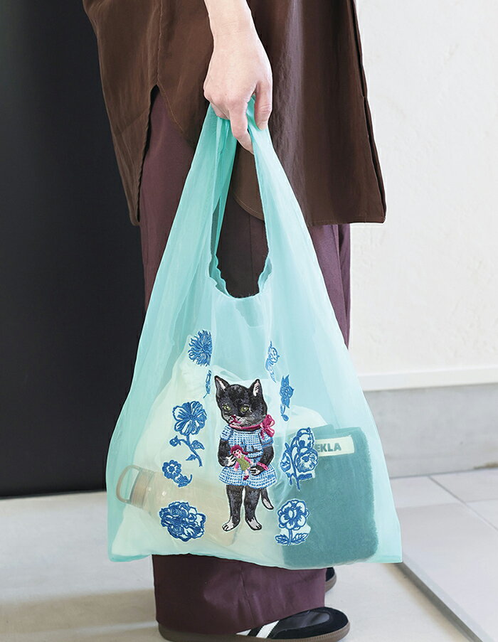 ナタリーレテ 刺繍 エコバッグ オーガンジー生...の紹介画像3