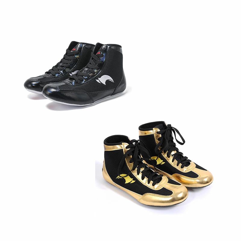 ボクシングシューズ ジュニア レスリングシューズ メンズ プロ レディース 幅広 ハイカット レーストレーニング 重量挙げ MMA靴 足首ガード ジム 練習用 専門男女トレーニングシューズ ゴム底 戦闘訓練靴 通気 軽量 男女兼用 室内トレーニングシューズのラバーソールは、試合でもスパーリング相手でも自由に動け、耐摩耗性と耐久性に優れています 【通気性のある熱除去】アッパーは通気性のあるメッシュ素材と皮革で作られており、軽くて快適で通気性があります。緻密なラインワークとしっかりとした接着技術により、靴は運動時に優れた性能を発揮し、丈夫で耐久性があります。ボクシングシューズ用のシューズとして、軽量で足元に負担かけず室内運動は一層楽しく展開でき。柔らかいのパッド入り、足と足首を非常にうまく包み込み、ぴったりフィット。レスリングの靴はショックを吸収する素晴らしい仕事をしています。適した季節：夏、冬、春、秋。【高品質のパフォーマンス】ボクシングスニーカーは柔軟なパフォーマンスを提供し、軽量素材を使用し、靴全体が軽くて重くなく、機敏なパフォーマンスを提供し、拘束感なく足を履いて、簡単で自由です。高品質のファッション要素のつなぎ合わせを採用して、糸の引き廻しが厳密で、糸の引き廻しを下げて縫って、縫い目がきちんとしていて、丈夫でしっかりしている。この商品は、耐久性と機能性を両立した、優れたジュニア用レスリングシューズです。【ボクシングシューズソール】室内トレーニングシューズのラバーソールは、試合でもスパーリング相手でも自由に動け、耐摩耗性と耐久性に優れています。滑りにくい質感のラバーソールが十分なグリップ力とトラクションを提供し、滑りやつまずきのリスクを軽減します。超薄型滑り止めソールにより、脚の強度を最適化し、安全・快適な運動を可能にし、疲労感を効果的に軽減します。このメンズ用戦闘訓練靴はリングの上でよく滑って動くようにしてくれます。【高い安全性】足首の保護、足をしっかりと包み込み、多層保護により怪我を防ぎ、怪我や関節の負担の潜在的なリスクを最小限に抑えます、つま先部分には保護設計を採用。革と厚いゴム製のつま先を包み込んで、足をしっかりと保護、ケガを防。中底部立体成形、U型構造が踵を包囲し、運動中の転倒を防止し、足首を傷害から保護する。【適用スポーツ】マルチレンジスポーツに適したフィットネスシューズで、ボクシング、レスリング、ウェイトリフティング、健康マッサージ、フィットネス機器、格闘技、射撃スポーツ、エクササイズなどに最適です。競技中に必要な快適さとサポートを提供する、ムエタイ、MMA、レスリングシューズです、武道護身術、会場アミューズメント機器。甲が高い場合や足が広い場合はワンサイズ大きい方をお選びください。 5