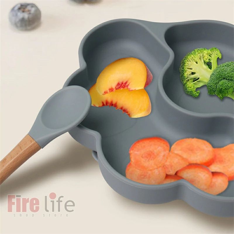 ベビー食器セット ベビー食器 離乳食プレート 子ども用食器 5点セット 全10色 吸盤...