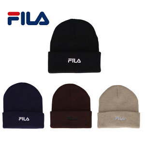 フィラ FILA ニット帽 FILAロゴニット帽 フィラロゴニット【帽子 ぼうし メンズニット帽 レディースキニット帽 オシャレ 洗える 防寒 アウトドア キャンプ スポーツ ランニング 釣り サッカー 野球 ゴルフ スキー スノーボード 山登り ブラック ネイビー ブラウン ベージュ】