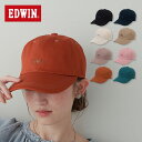 【クーポン利用で45%OFF!!】帽子 レディース メンズ ユニセックス キャップ cap EDWIN エドウィン フリーサイズ ブランド シンプル 無地 サイ...