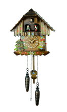 【送料無料】鳩時計ドイツ森の時計山小屋木こりの休憩クォーツ式430-6QMT
