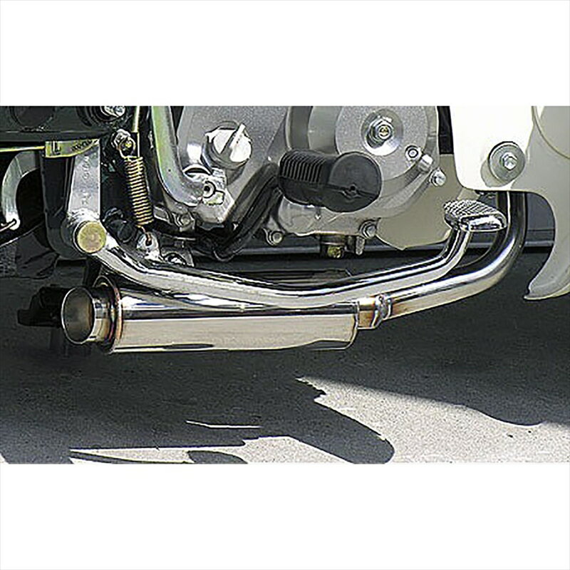 バイクパーツ マフラーウイルズウィン ロッドダウンショートタイプマフラー 742-56-01 4547567450573CUB90