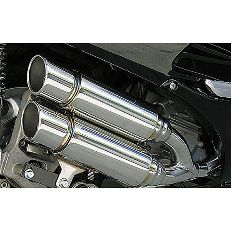 バイクパーツ マフラーウイルズウィン アトミックツインマフラー/ポッパー212-13-03 4547567450986FORZA(MF06)