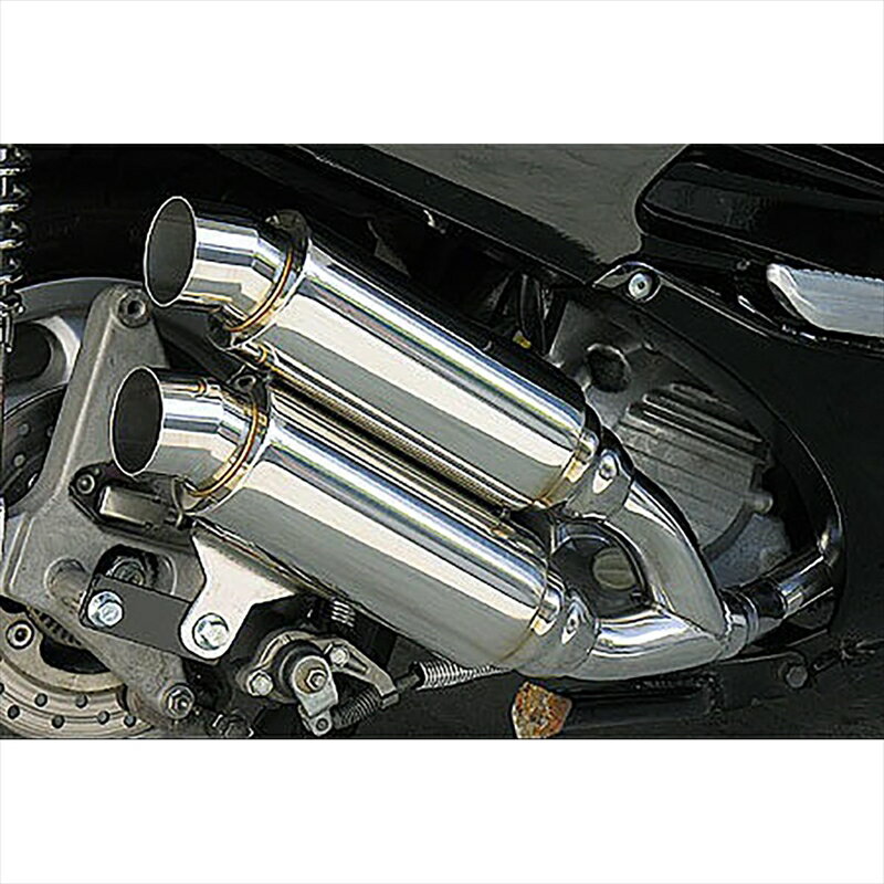 バイクパーツ マフラーウイルズウィン アトミックツインマフラー/スポーツ212-13-05 4547567450993FORZA(MF06)