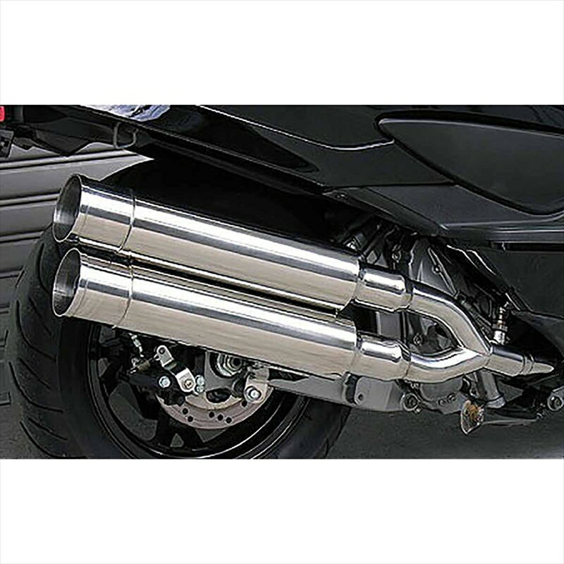 バイクパーツ マフラーウイルズウィン スタイリッシュツインマフラー/バズーカー312-14-02 4547567451082SKYWAVE250(CJ44/45/46)