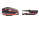 バイクパーツ 外装ドレミコレクション RSタイプペイントスミタンクセット 40075 4573280180756赤タイガー Z750A4/Z750A5