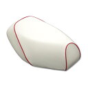 バイク用品 外装グロンドマン GRONDEMENT 国産シートカバー AF27 スーパーディオ(Dio)カラー(白カバー・赤パイピング)被せGR16HC20P4...
