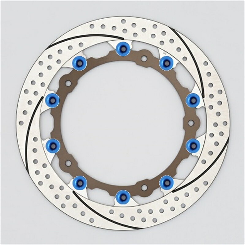 プレミアムR ホール＆スリット L R nine T φ320 ピン:ブルーEL113AWL-BL 4589719020692取寄品