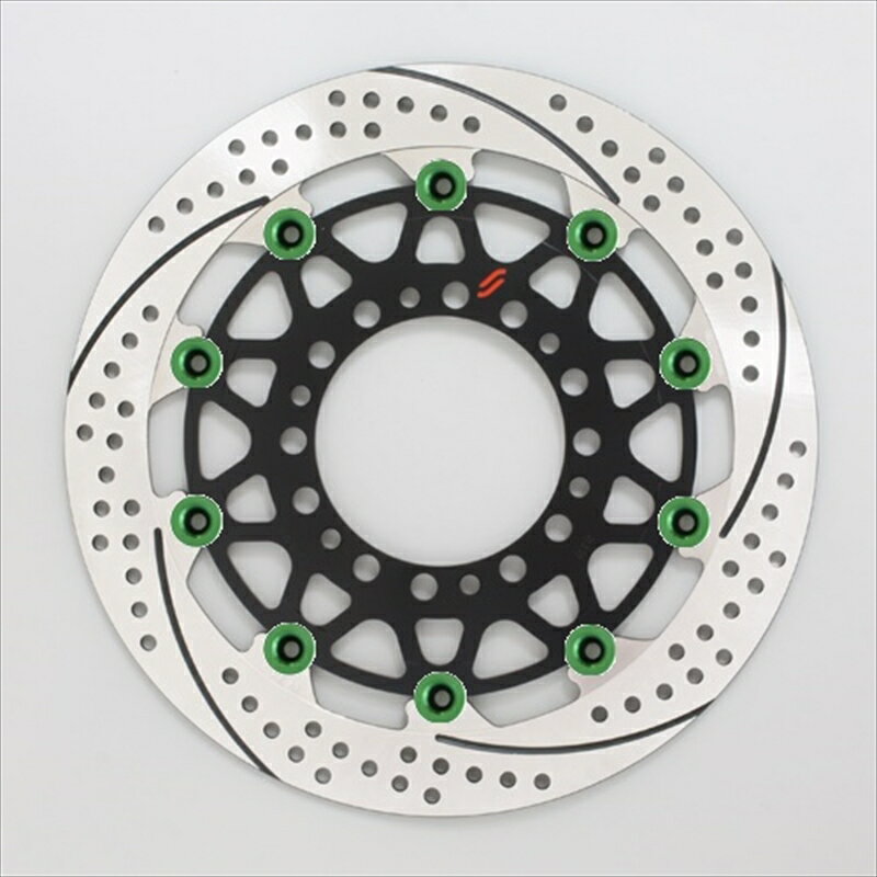 プレミアムR スリット＆ホール L GSX-R1000 09-16 φ310 ピン:グリーンEM212FL-GR 4589719034590取寄品
