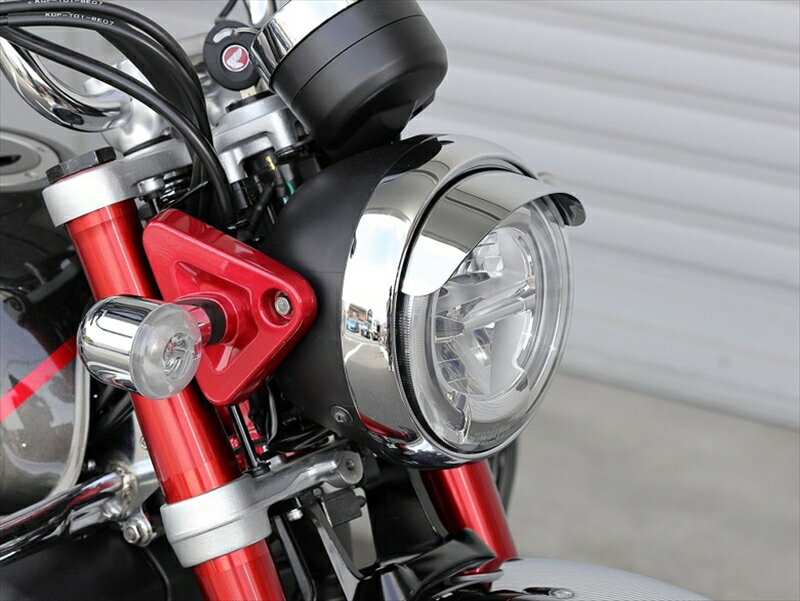 【5日前後で発送】 バイク用品 外装キジマ キジマ ヘッドライトバイザー メッキ モンキー125 18-203-2992 4934154135911取寄品 セール