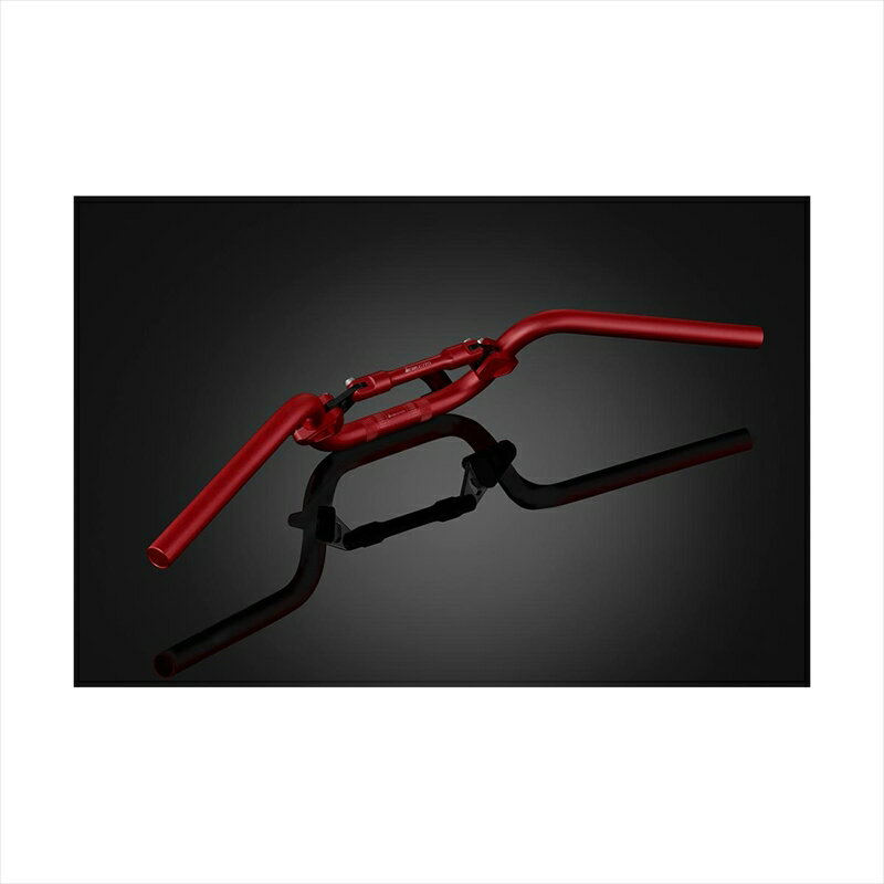 バイクパーツ ハンドルバイカーズ バーハンドル アルミ ブレース付き レッドH0524-RED 4550255640798PCX 12-23 PCX150 12-20 PCX160 21-23