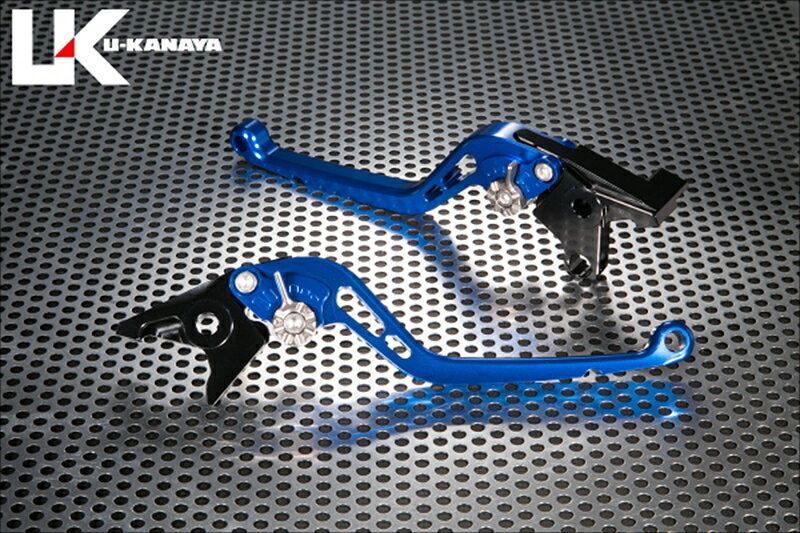 バイクパーツ ハンドルユーカナヤ レバーセット STD/ロング BL/RD YA019-117-0104 4550255641566DS250/ビラーゴ250アップハンドル