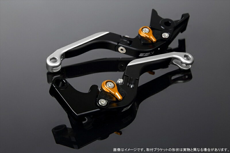 バイク用品 ハンドルエスエスケイ スピードラ アジャストレバー 可倒延長式 Mブラック/Mゴールド/Mシルバー CB1300SF SC40 00-02 SC40-1070001～ LVGM004BK-GDSR 4580540572954取寄品
