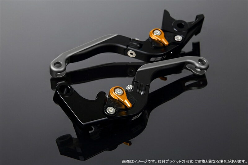 バイク用品 ハンドルエスエスケイ スピードラ アジャストレバー 可倒延長式 Mブラック/Mゴールド/Mチタン CB1300SF SC40 00-02 SC40-1070001～ LVGM004BK-GDTM 4580540572978取寄品