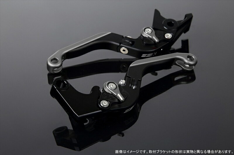 バイク用品 ハンドルエスエスケイ スピードラ アジャストレバー 可倒延長式 Mブラック/Mチタン/Mチタン CB1300SF SC40 00-02 SC40-1070001～ LVGM004BK-TMTM 4580540573043取寄品