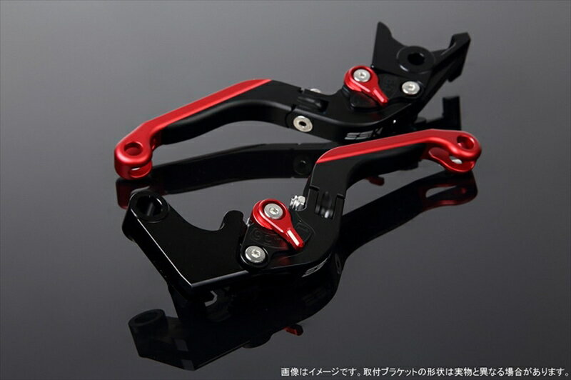 バイク用品 ハンドルエスエスケイ スピードラ アジャストレバー 可倒延長式 Mブラック/Mレッド/Mレッド CB1300SF SC40 00-02 SC40-1070001～ LVGM004BK-RDRD 4580540573128取寄品