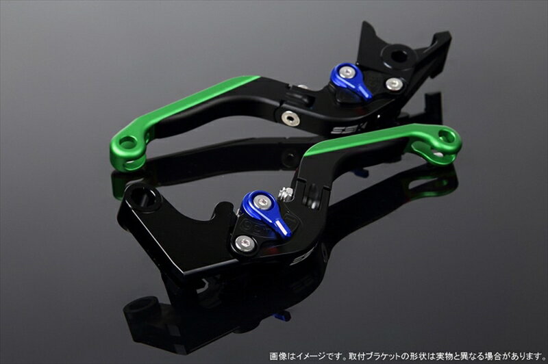 バイク用品 ハンドルエスエスケイ スピードラ アジャストレバー 可倒延長式 Mブラック/Mブルー/Mグリーン CB1300SF SC40 00-02 SC40-1070001～ LVGM004BK-BEGN 4580540573210取寄品